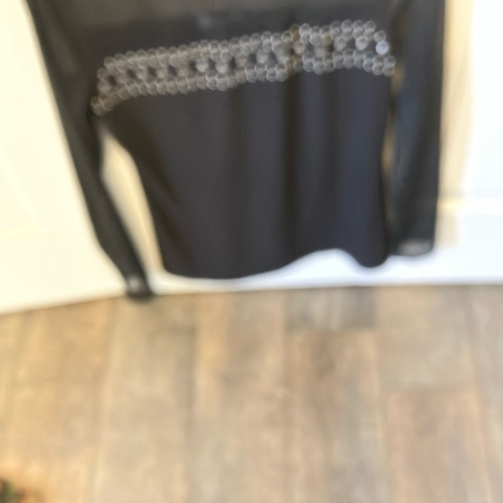 INC International Concepts Black Blouse